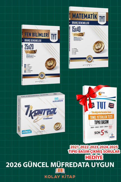 Kurul Yayıncılık Bilgi Sarmal Tyt Matematik Fen Bilimleri 7'li Kontrol Deneme...