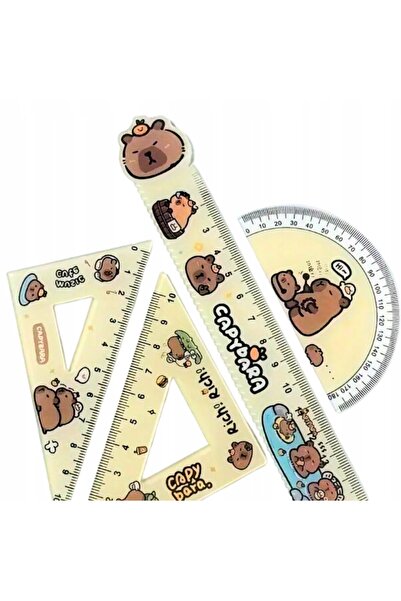 Other Set de rechizite școlare pentru elevi cu motive geometrice Capybara - 4...