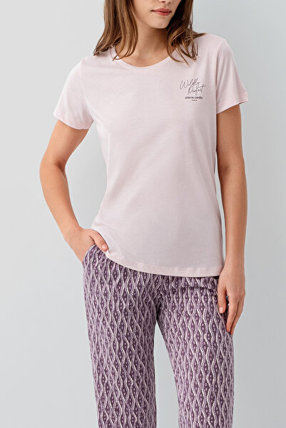 Pierre Cardin Set de pijamale pentru femei, cu mâneci scurte și pantaloni lun...