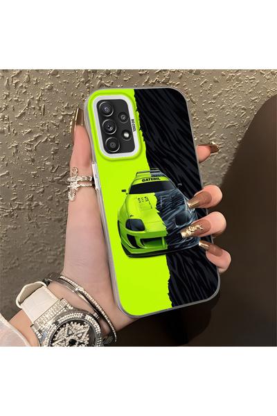 Hontinga حافظة صلبة رفيعة مضادة للسقوط بنمط لامبو متوافقة مع هاتف سامسونج جال...