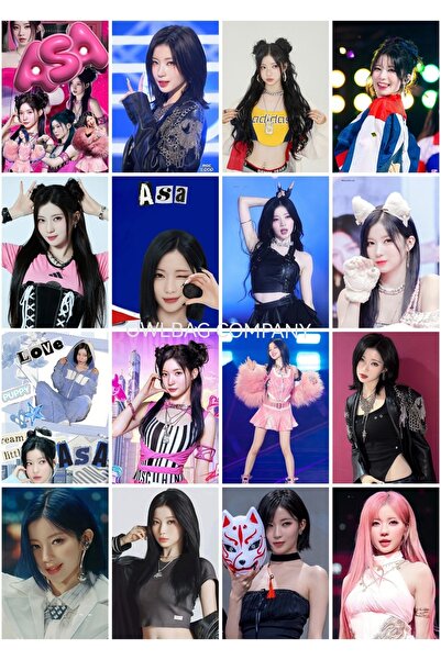 OWLBAG COMPANY Owl Bag Babymonster Asa Patterned Design 16-Piece Photocard Set