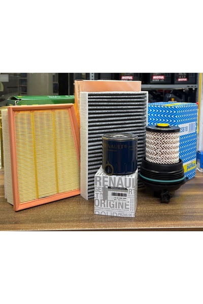 ozm MEGANE 4 2016-2018 1.5 DCI FİLTRE BAKIM SETİ MANN HAVA MAIS YAĞ PURFLUX M...