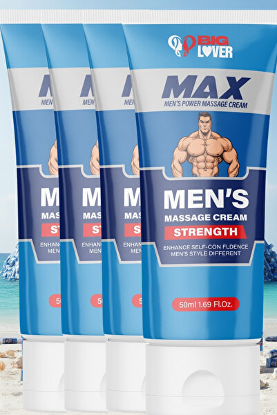 Big Lover Erkeklere Özel Büyütücülü Geciktiricili Bakım Kremi 50ml 4'lü Set
