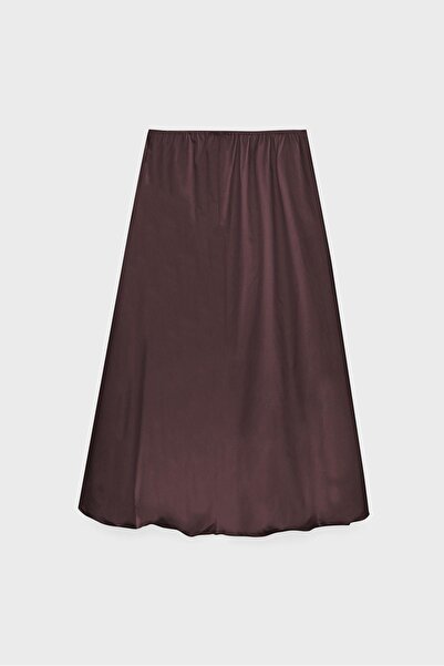 Stradivarius Poplin balloon midi skirt