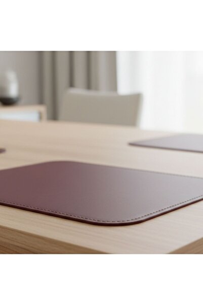 Grand Fine Art 2 Pieces of Leather Burgundy Double-Sided Edge-Stitched Americ...