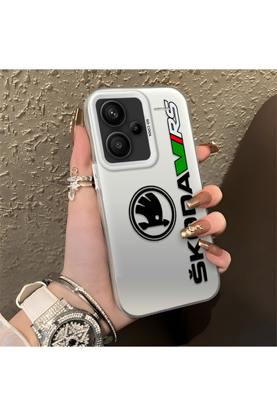 Hontinga Redmi Note 13 Pro Plus+ 5G ile Uyumlu AMG Desenli Anti Düşme İnce Se...