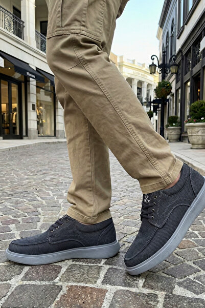 Ekonomik Ayakkabı Dakır's Orthopedic Sole Summer Men's Linen Comfortable Dail...