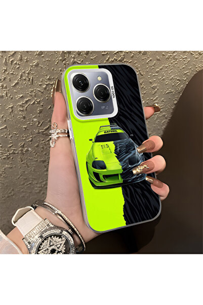 Hontinga حافظة صلبة رفيعة مضادة للسقوط بنمط لامبو متوافقة مع هاتف Tecno Spark...