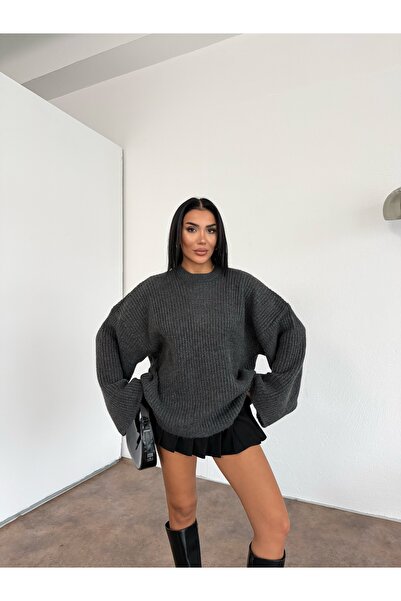 Lamierra Selanik Yumoş Oversized Women's Knitwear Sweater