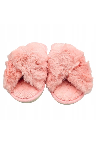 Other Papuci de casă pentru femei, calde, de iarnă, cu blană, încrucișate, mă...