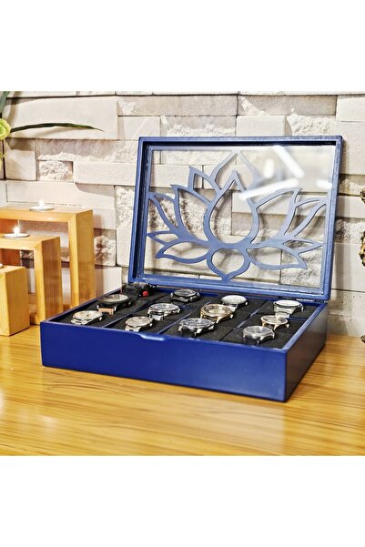 Tekir Store evinizi güzelleştirin Wooden 12-Compartment Watch Box Decorative ...