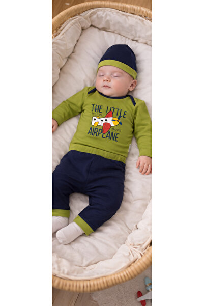 nudesse Baby Bodysuit Set with Hat