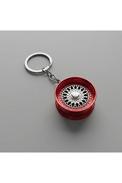 Duftpalm Stylish Keychain and Accessory with Red Wheel Design