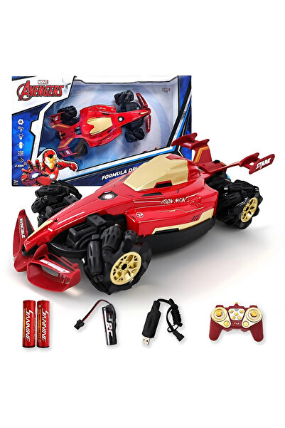 Marvel - Iron Man Bolt And Drift Formula Monster Rc Car - 360 Degree Rotate A...
