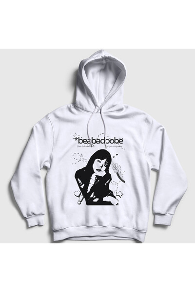 Presmono Unisex White Peace Beabadoobee Beatrice Bea Kristi Hooded Sweatshirt...