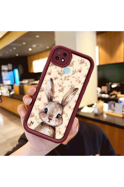 Hontinga حافظة هاتف من مادة السيليكون المقاومة للصدمات باللون الأحمر الوردي م...