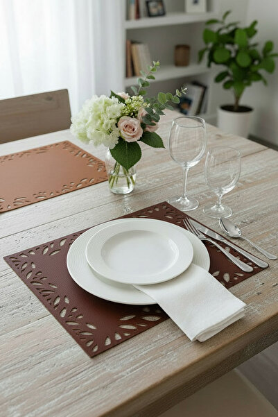 Morika Hotel & Home Textile Σετ σουπλά 6 τεμαχίων από συνθετικό δέρμα σουέντ ...