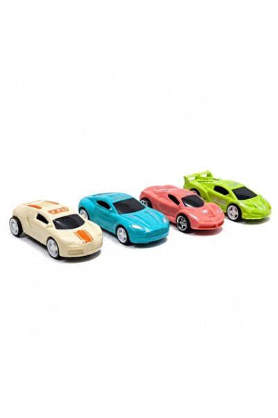 GNR Market Set of 4 Plastic Toy Cars, Sports and Racing Models, Various Color...