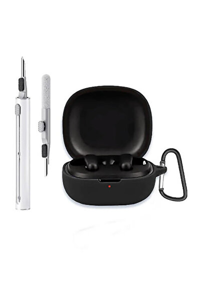 Generic جراب سيليكون لسماعات أنكر ساوندكور R50i، غطاء واقٍ مزود بحلقة تعليق و...