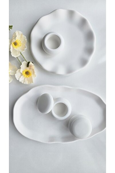 AmoreDesign Nişan Tepsisi, Söz Tepsisi, Damat Tepsisi, El Yapımı 2li Beton Te...