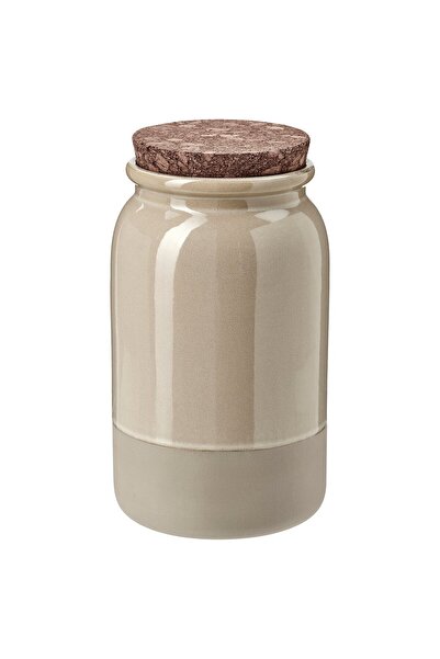 IKEA Borcan BRUGDHAJ cu capac, bej, 1,2 l