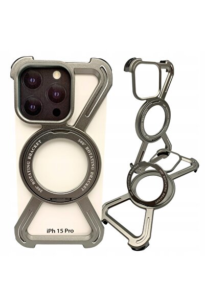 Other Case for Iphone 15 Pro Armored Magsafe Metal Case Titanium 360 Holder