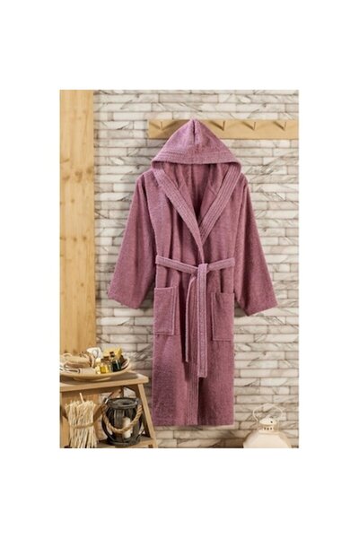 OEM Cotton Bathrobe Relax Rose Ash S/M