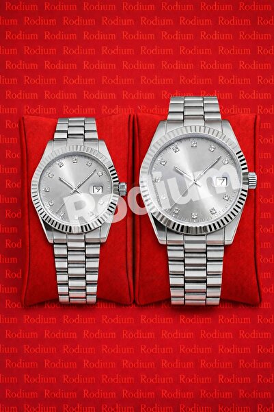Rodium Lover's Wristwatch Women's Men's Couple's Watch