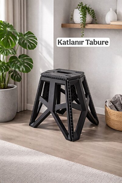 Funny Life Büyük Tank Katlanabilir Portatif Plastik Tabure