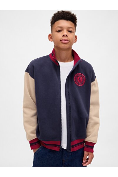 GAP Erkek Çocuk Lacivert Stranger Things VintageSoft Varsity Sweatshirt