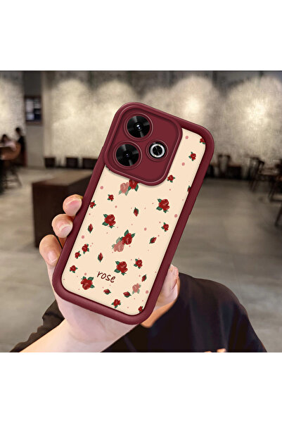 Hontinga حافظة هاتف من مادة السيليكون المقاومة للصدمات باللون الأحمر الوردي، ...