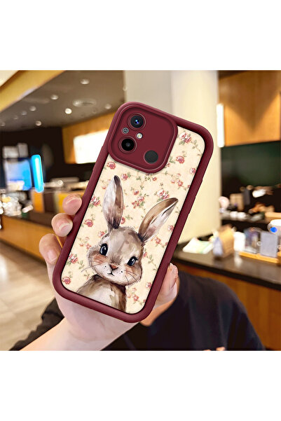 Hontinga حافظة هاتف من مادة السيليكون المقاومة للصدمات باللون الأحمر الوردي م...