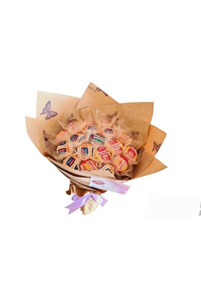 Buchetul dulce Buchet dulce Bucuria din 19 praline de ciocolata