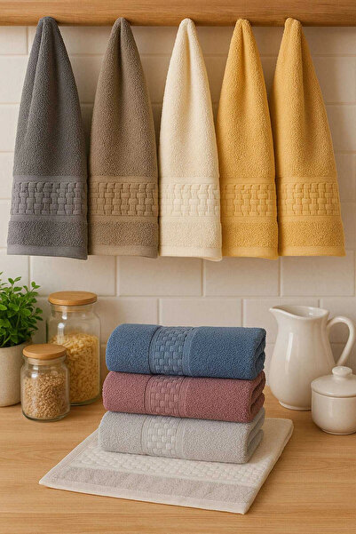 Mira Home 6 Parça Mutfak Havlusu Seti %100 Pamuklu Tendy