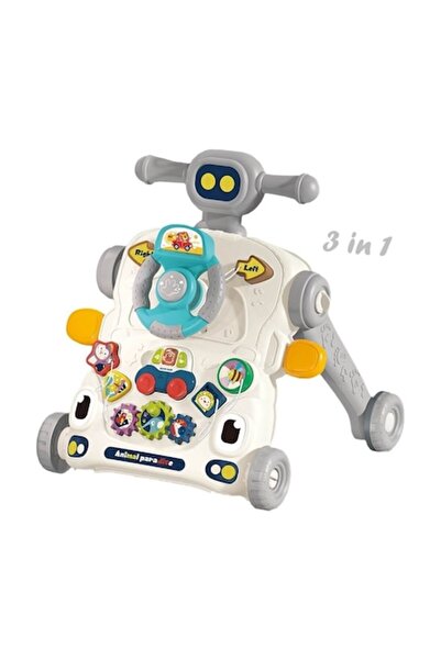bebe stars Многофункционална проходилка 3 в 1, Bebe Stars, със звуци и множес...