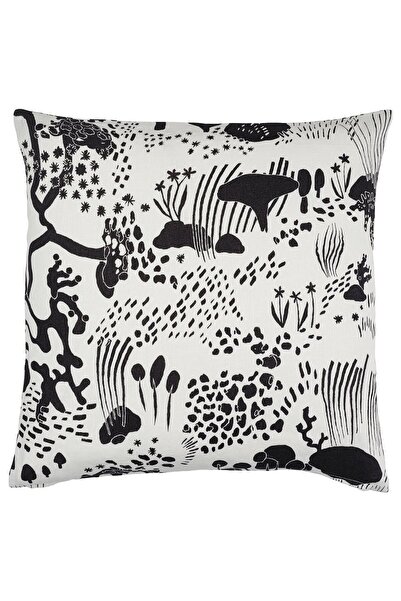 IKEA Față de pernă STOCKHOLM 2025, Alb/Negru, 50 x 50 cm