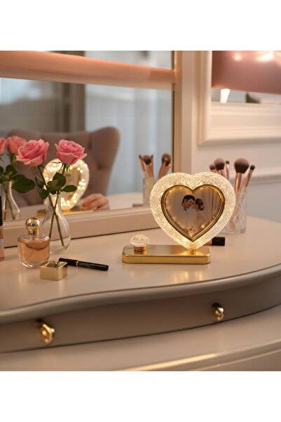 lstri Valentine's Day and Mother's Day Led Lighted Photo Frame with Crystal V...