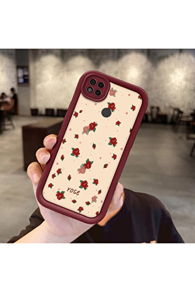 Hontinga حافظة هاتف من مادة السيليكون مقاومة للصدمات باللون الأحمر الوردي متو...