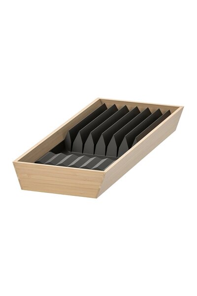 IKEA Suport pentru cuțite, bambus deschis/antracit, 20 x 50 cm