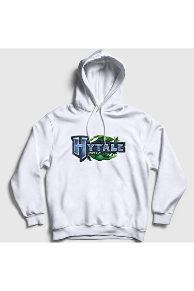 Presmono Unisex White Logo Hytale Hooded Sweatshirt 592873Tt