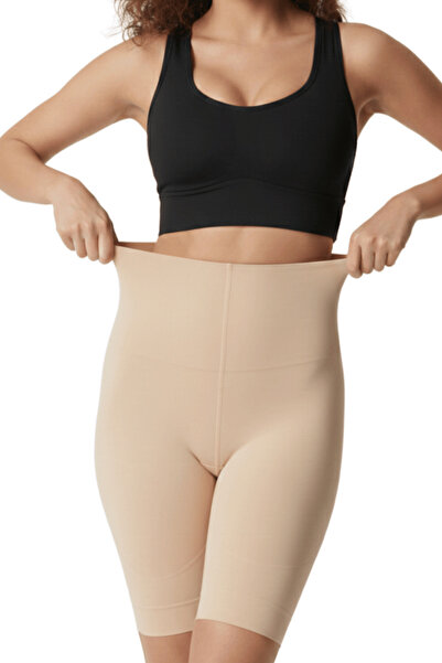 giyimmasalı Shaping / Sculpting High Waist Long Corset - Skin Color