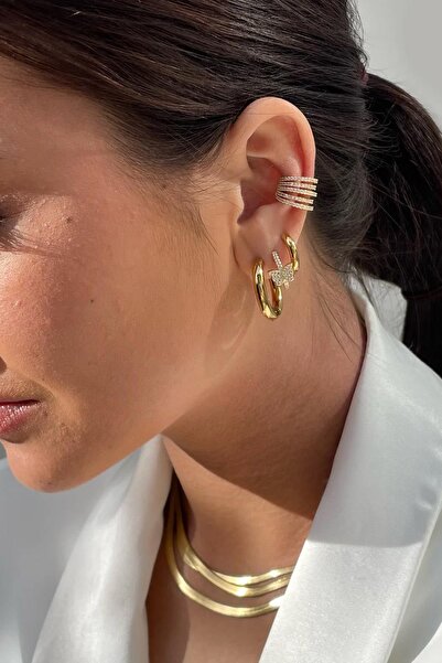 New Obsessions 5 Row Compressed Cartilage Earrings