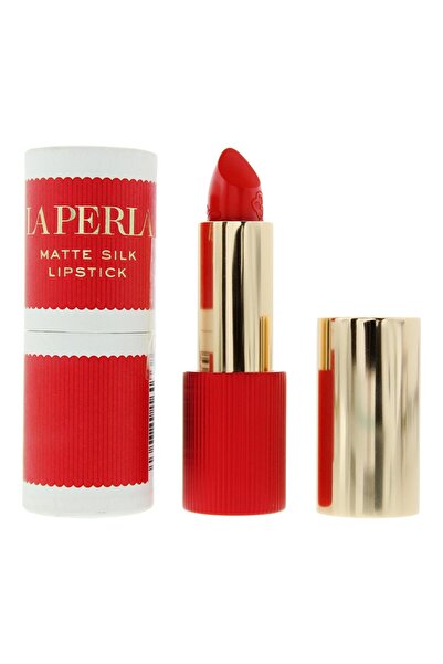 La Perla , Matte Silk, Matte, Cream Lipstick, 104, Tangelo Red, 3.5 g