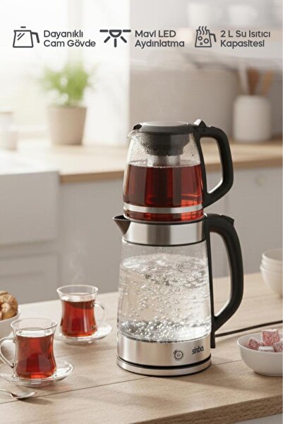 Sinbo - STM-5848 Elektrikli Cam Çay Makinesi 1500 W