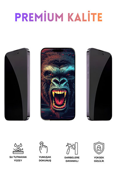 MOBİLERA iPhone 14 Pro Max Uyumlu Hayalet Kırılmaz Cam Ekran Koruyucu - Gizli...