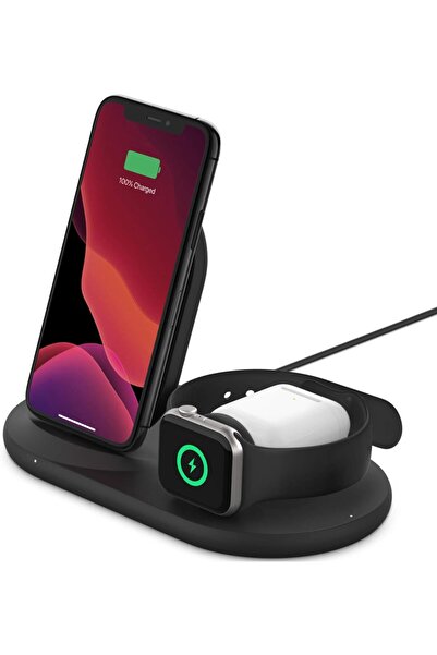 Belkin 3in1 Wireless Charger for Apple Watch and iPhone - Black