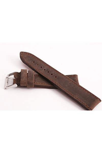 FADO & Fossil Compatible Gray Leather Watch Band 22 mm (391)