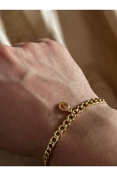 bijoux uniques Gold O harfli çelik gurmet bileklik