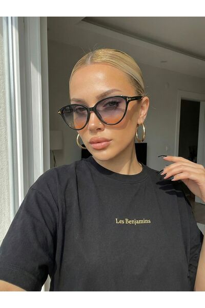 Goldmine Women's Tilly Sunglasses Uv400 Black - Yellow Gradient