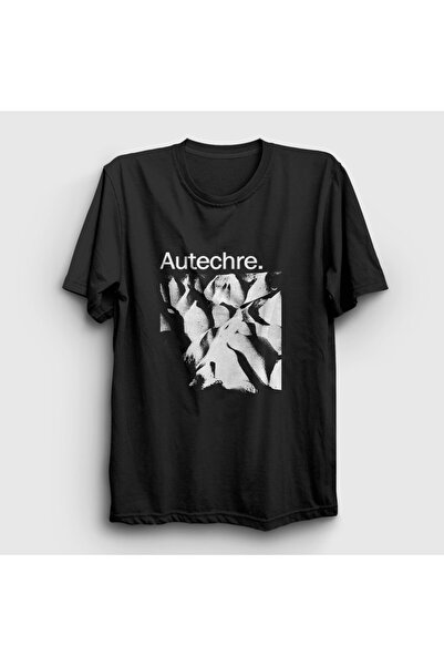 Presmono Унисекс черна тениска Autechre с кехлибар 590814tt